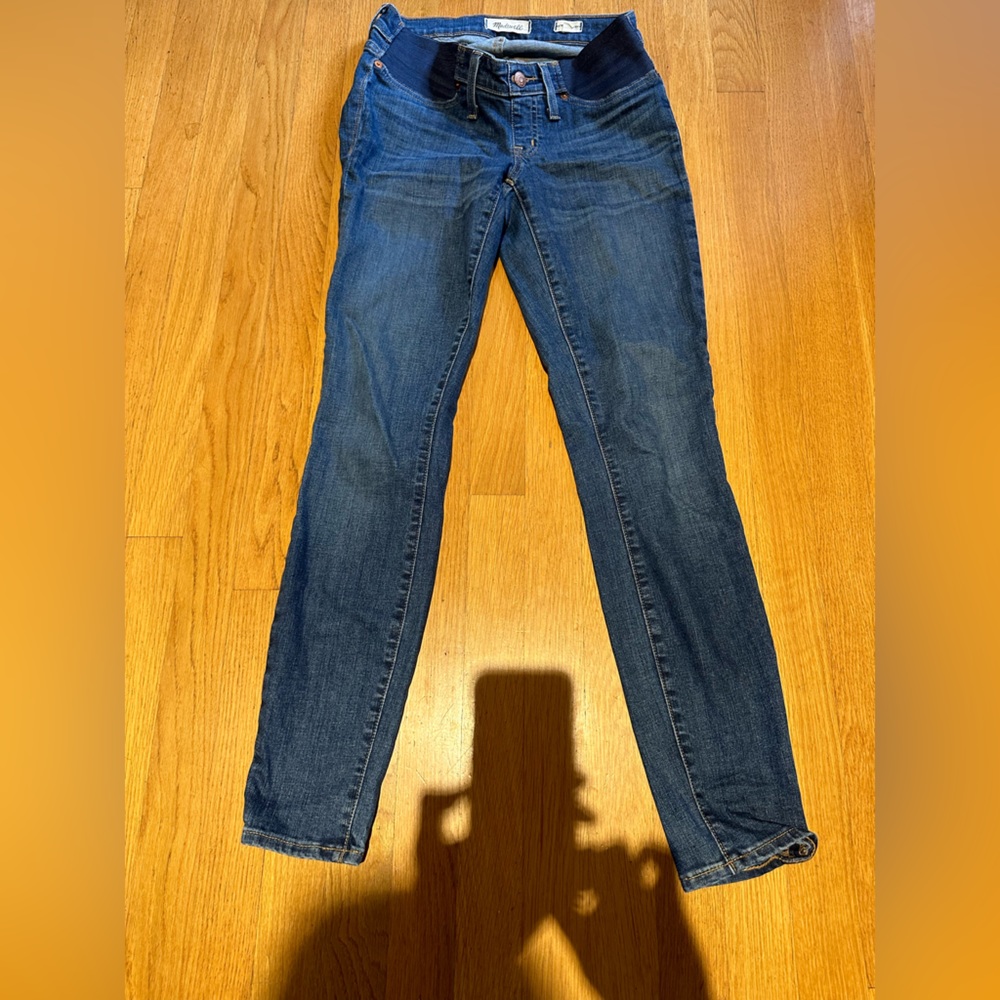 Madewell Medium Blue Maternity Jeans, size 28, EUC